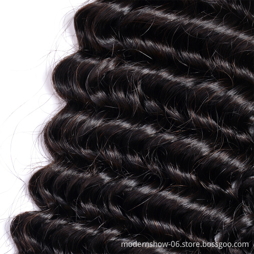 Factory Wholesale Unprocessed 100% Raw Mink Virgin Hair Wigs Deep Wave Lace Front Wig